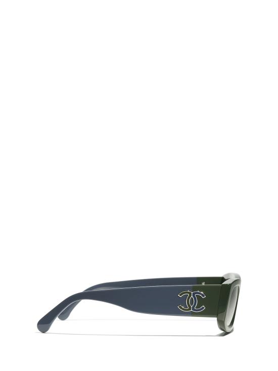 26FW 샤넬 선글라스 CH5525 1825E1 TEAL GREEN BLUE - CHANEL