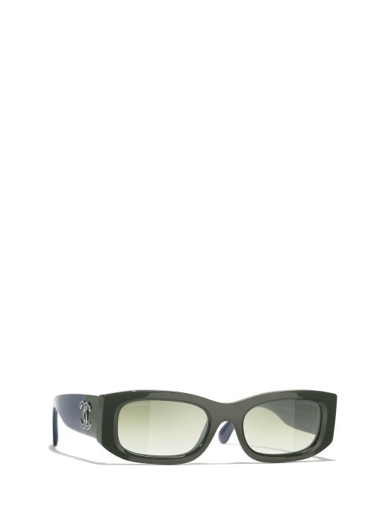 26FW 샤넬 선글라스 CH5525 1825E1 TEAL GREEN BLUE - CHANEL