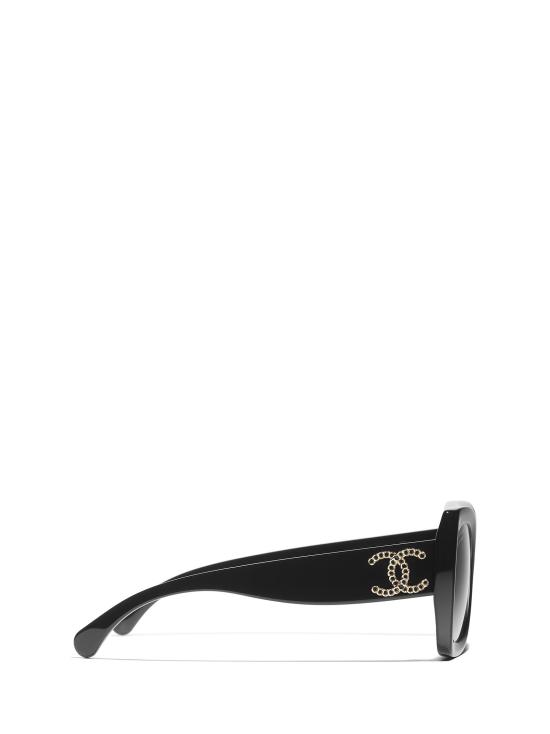 26FW 샤넬 선글라스 CH5555 C622T8 BLACK - CHANEL