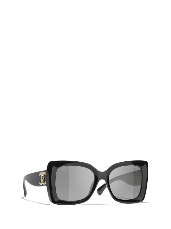 26FW 샤넬 선글라스 CH5555 C622T8 BLACK - CHANEL