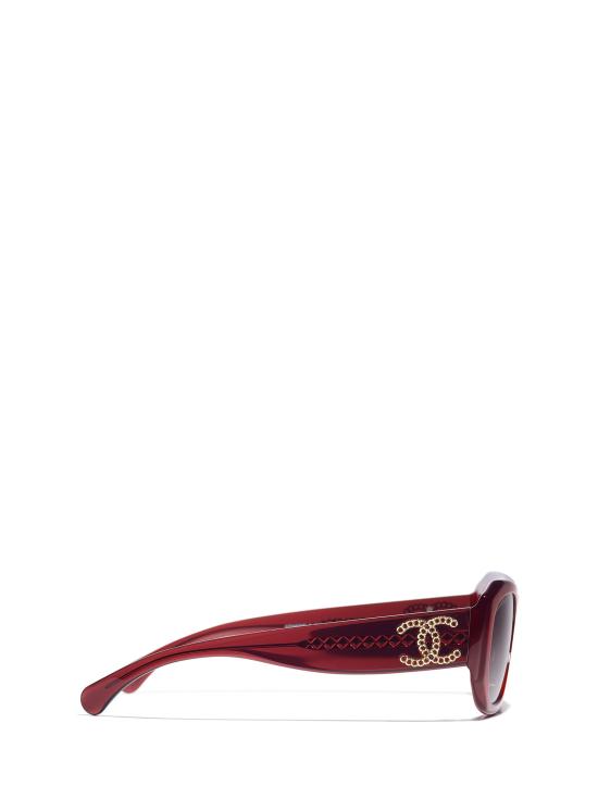 26FW 샤넬 선글라스 CH5554 1819EV CRYSTAL BORDEAUX - CHANEL