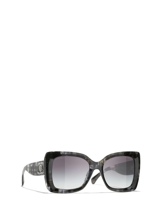 26FW 샤넬 선글라스 CH5555 1817S6 NEW EXCLUSIVE BLACK TWEED - CHANEL