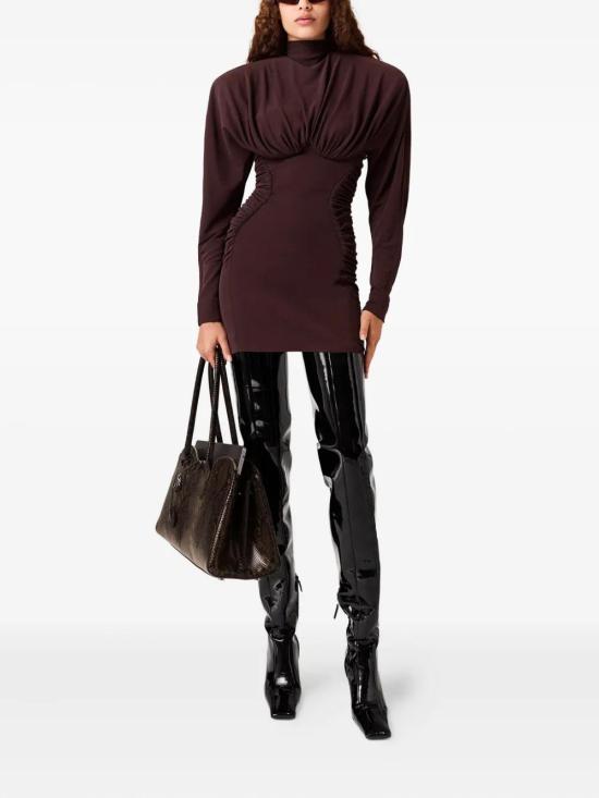 25FW 스텔라 맥카트니 원피스 6A06123GU301 2105 CHOCOLATE - STELLA MCCARTNEY