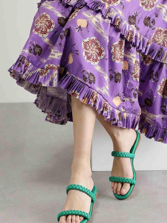  지안비토로시 뮬/슬리퍼 G1912005CUOEMERALD PINK - GIANVITO ROSSI