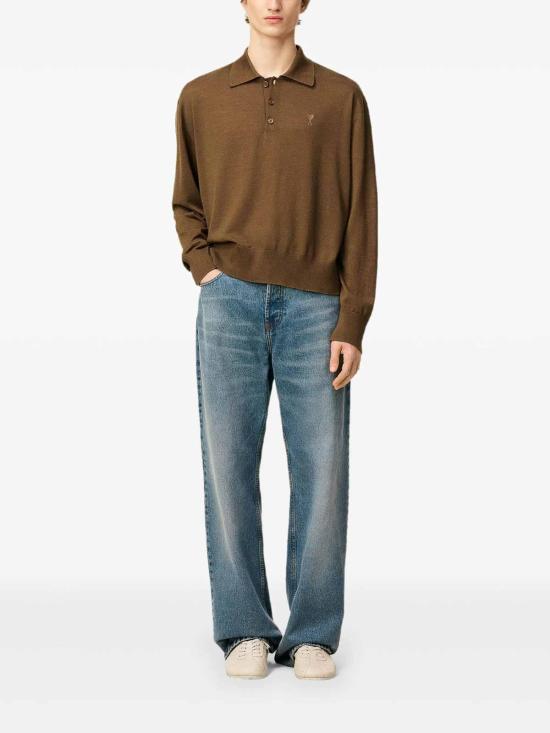  아미 폴로 티셔츠 HPL406KN0066216 Beige - AMI