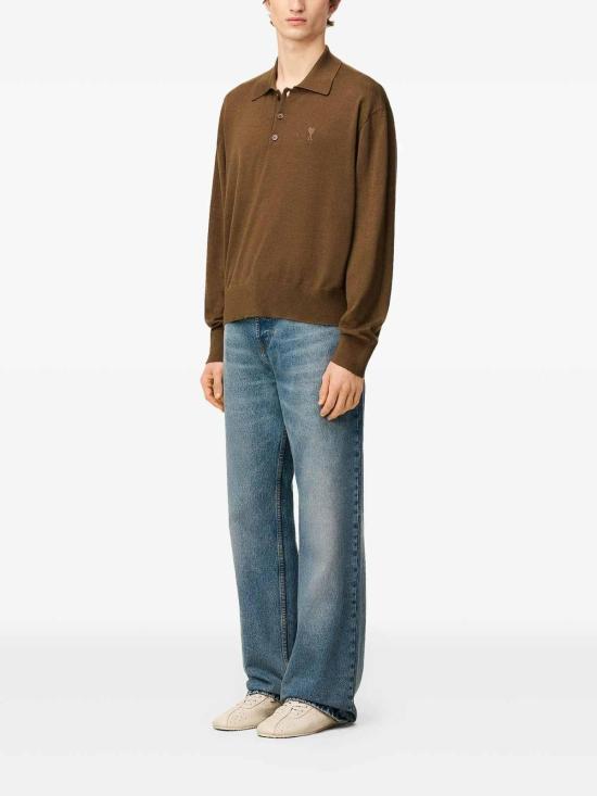  아미 폴로 티셔츠 HPL406KN0066216 Beige - AMI