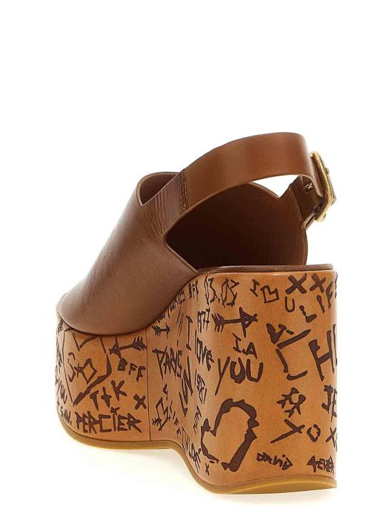 25SS 끌로에 샌들 CHC25U10GLU27T Brown - CHLOE
