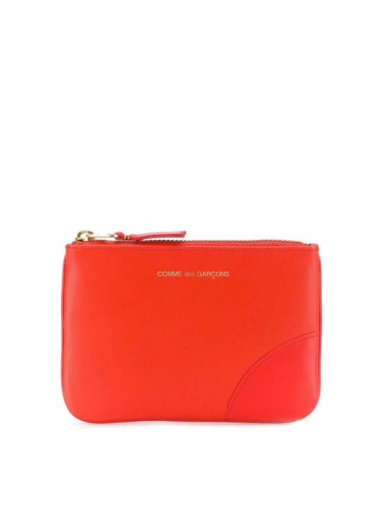  꼼데가르송 클래식 레더 라인 파우치 SA8100ORANGE Red