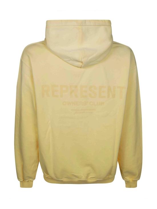 26SS 리프레젠트 후드 티셔츠 OCM411332PASTELYELLOW Yellow - REPRESENT