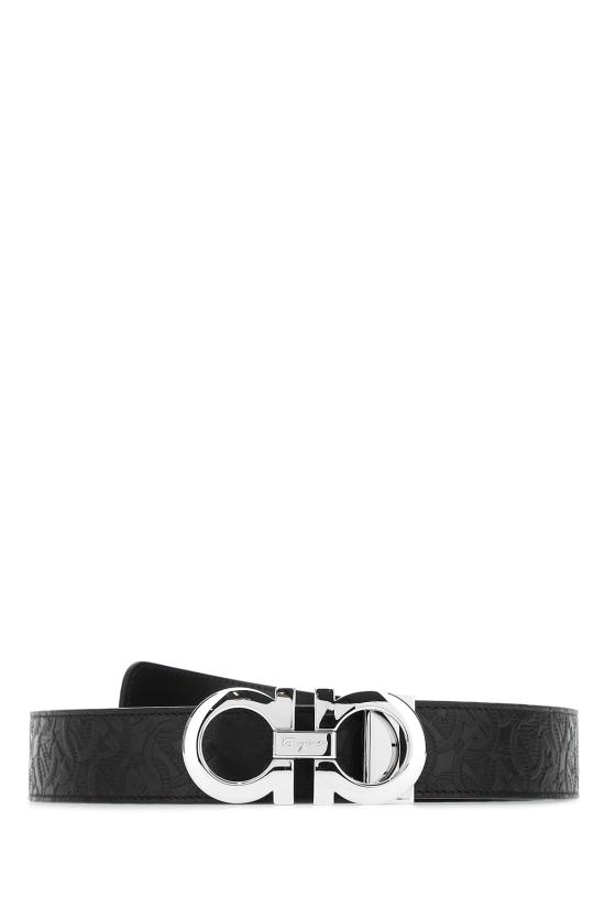 26FW 살바토레 페라가모 간치니 레더 벨트 675542724127 NERO Black