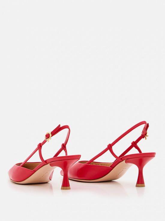 25FW 지안비토로시 뮬/슬리퍼 G9533255LACVIT TABS Red - GIANVITO ROSSI