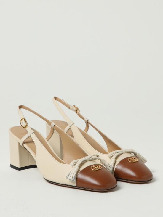 25FW 발렌티노 가라바니 발렛 두 로이 60mm 슬링백 펌프스  7W2S0MH9DDT AHA White - VALENTINO GARAVANI