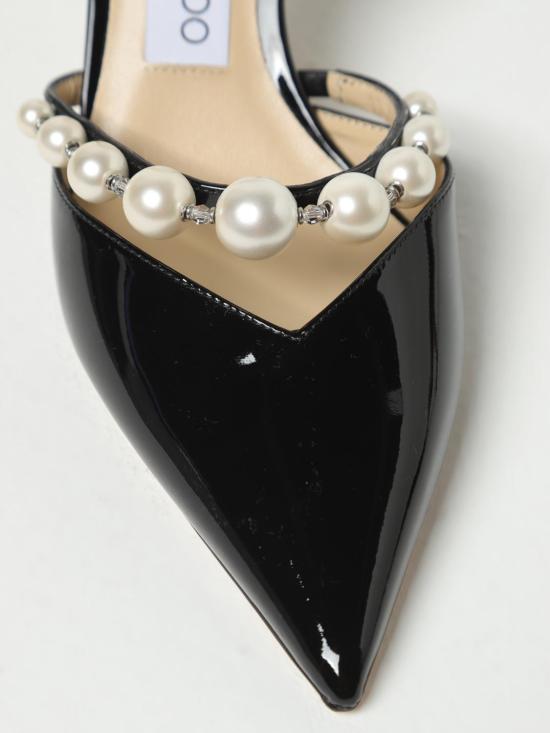 25FW 지미추 뮬/슬리퍼 AURELIE65XKM BLACK WHITE Black - JIMMY CHOO