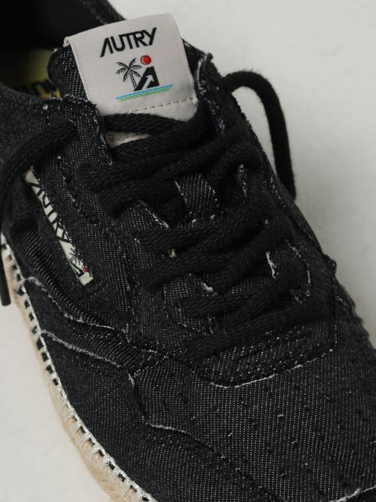 25FW 오트리 SANDY 샌디 에스파드리유 스니커즈 ESLW CV02 Black - AUTRY