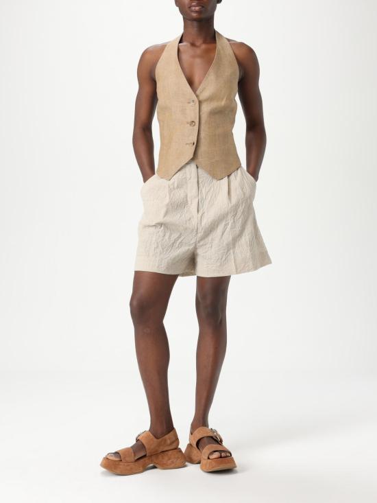 25FW 막스마라 숏팬츠 2511141033600 001 Beige - MAX MARA