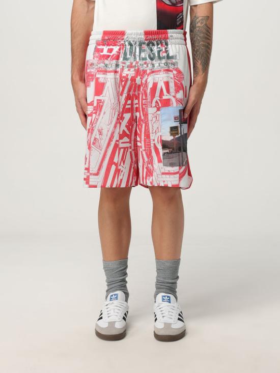 25FW 디젤 숏팬츠 A195810LKCC 42AA Red