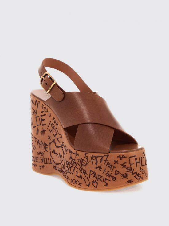 25FW 끌로에 힐/펌프스 CHC24A02YLU 27T Brown - CHLOE