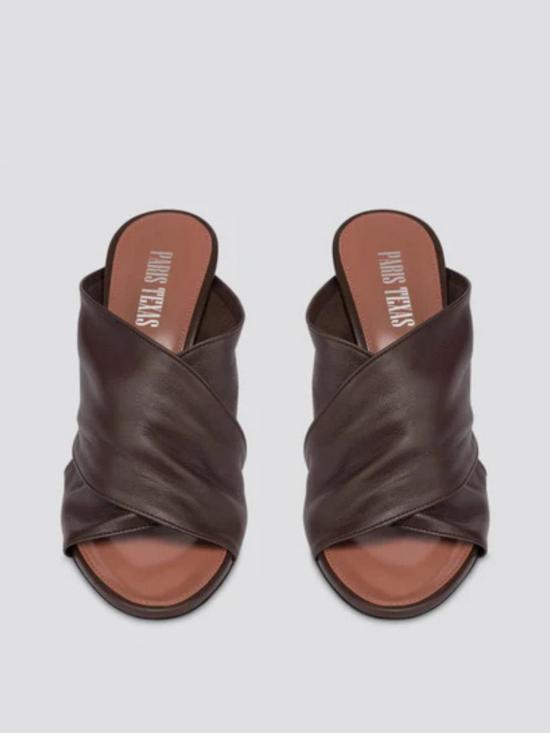 25SS 파리텍사스 뮬/슬리퍼 PX1611XNPPS Ebony - PARIS TEXAS