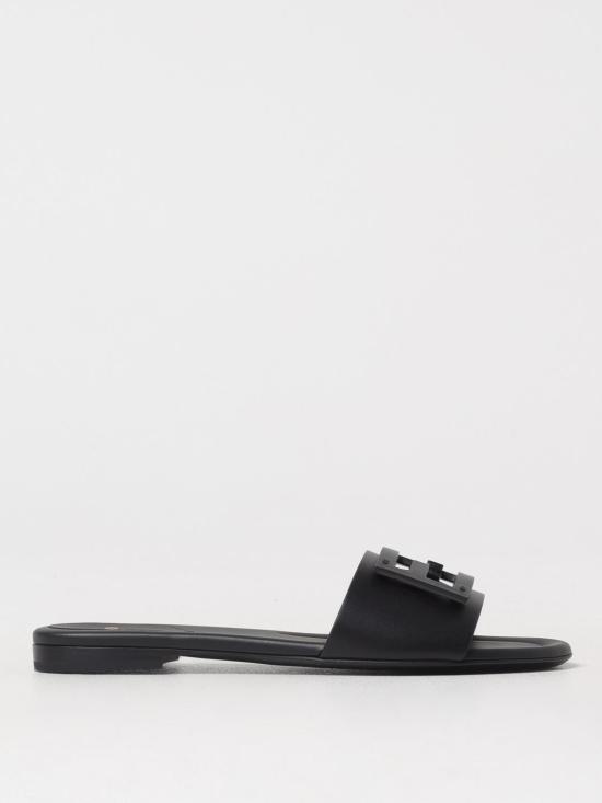 26SS 펜디 바게트 레더 슬라이드 8R8136AE7T F0ABB Black