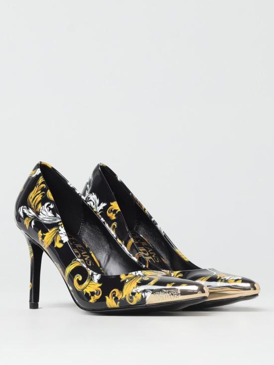 25SS 베르사체 뮬/슬리퍼 78VA3S50ZS366 G89 Black - VERSACE