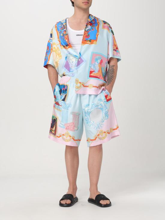 25SS 베르사체 숏팬츠 10024761A12995 5X590 Gnawed Blue - VERSACE