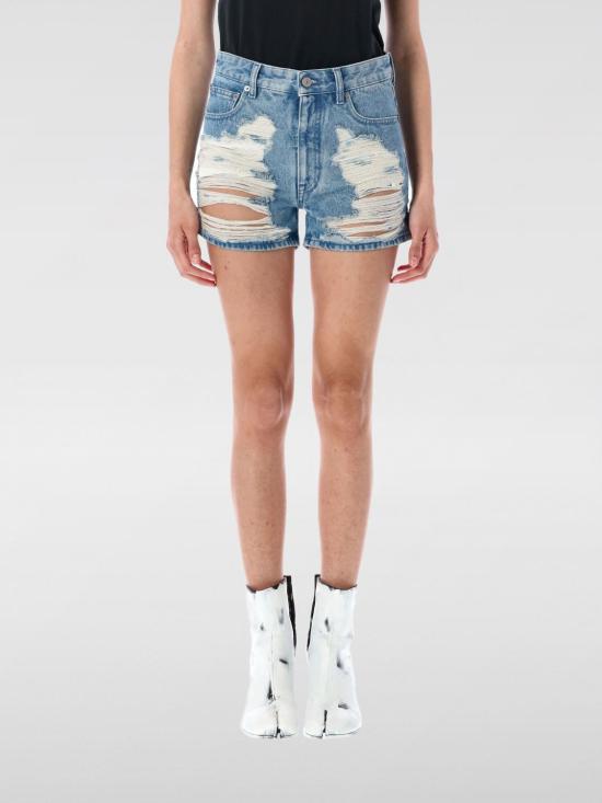 25SS MM6 메종마르지엘라 숏팬츠 S62MU0069M30018 962 Blue