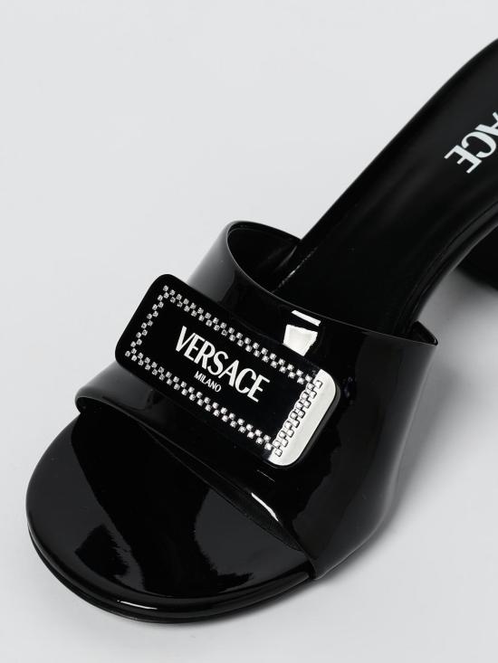 25SS 베르사체 뮬/슬리퍼 1017934D2VE 1B00P Black - VERSACE