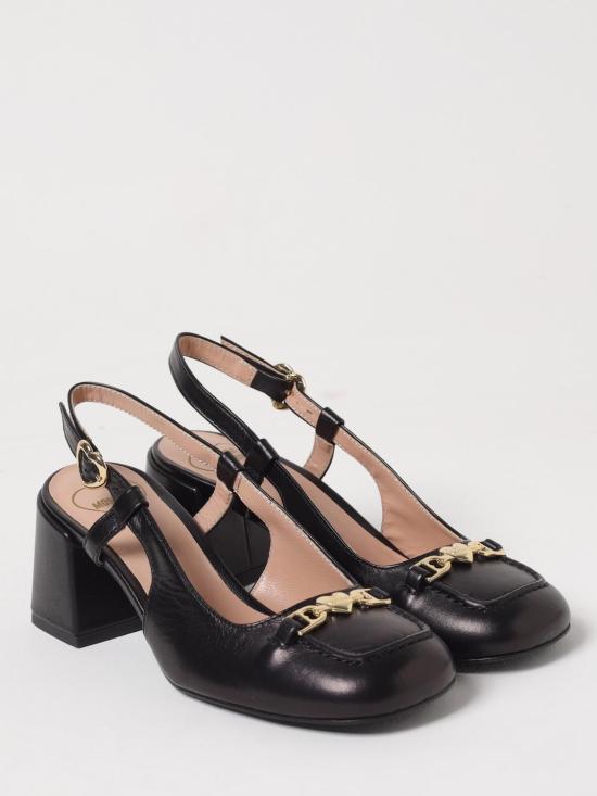 25FW 모스키노 뮬/슬리퍼 JA10107G1MIA0 000 Black - MOSCHINO