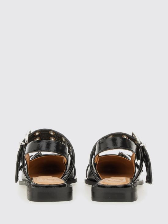 25FW 가니 버클 플랫 슈즈 S2730 099 Black - GANNI