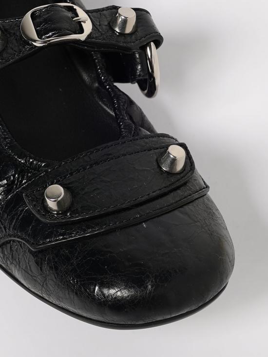 25FW 발렌시아가 시티 발레리나 828095WAD4Y 1080 Black - BALENCIAGA