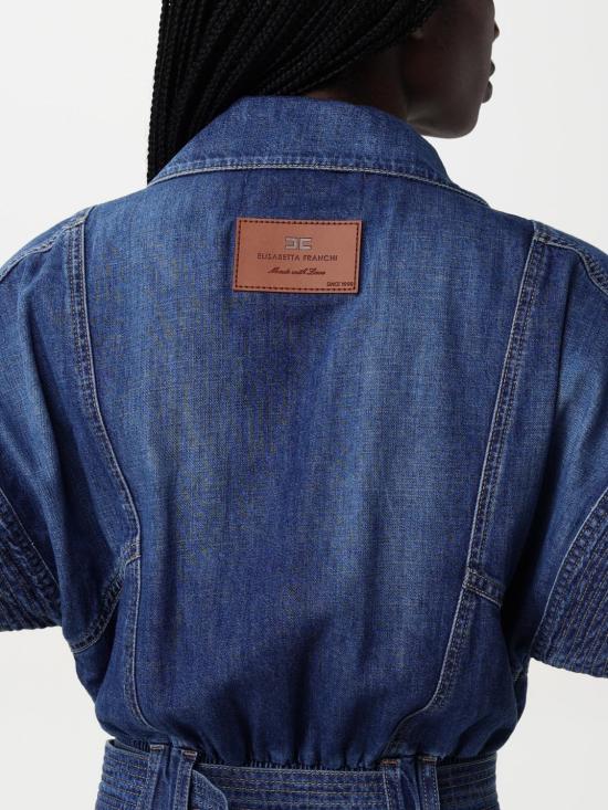 25FW 엘리자베타프랜치 점프수트 TJ36I 104 Blue - ELISABETTA FRANCHI