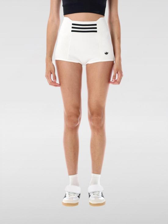 25FW 아디다스 하이웨이스트 리브 텍스처 보이쇼츠 KB3068 White