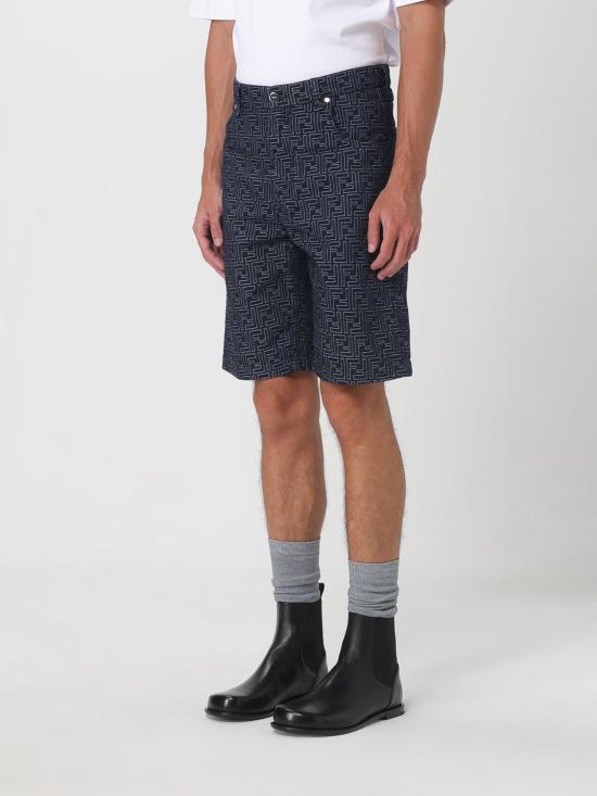 25FW 펜디 숏팬츠 FLP369AUX4 F0BUZ Indigo - FENDI