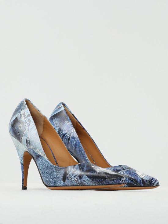  모스키노 뮬/슬리퍼 32018248 1888 Blue - MOSCHINO