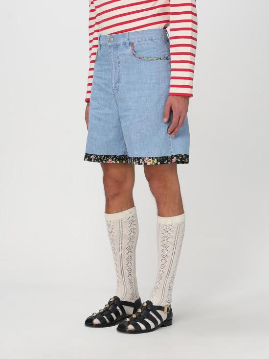 25FW 발렌티노 가라바니 숏팬츠 6V0DD04HALM 508 Denim - VALENTINO GARAVANI