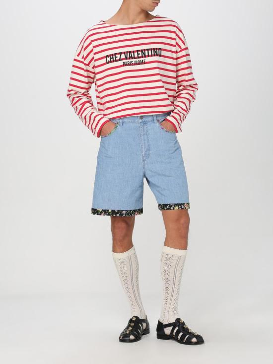 25FW 발렌티노 가라바니 숏팬츠 6V0DD04HALM 508 Denim - VALENTINO GARAVANI