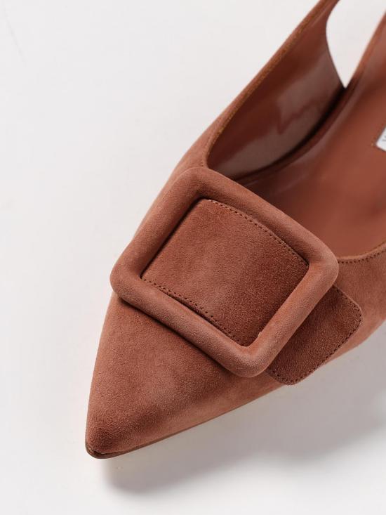 25FW 마놀로 블라닉 뮬/슬리퍼 225 1938 0004 2118 Camel - MANOLO BLAHNIK