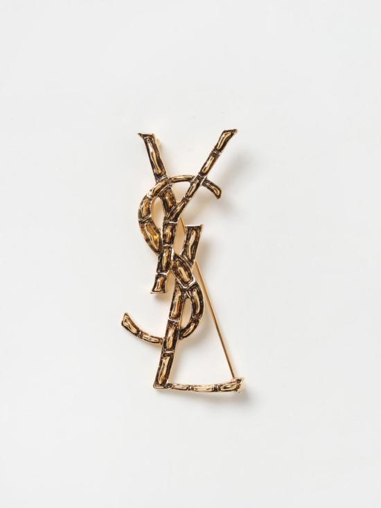 25SS 생로랑 YSL 오피움 크로커다일 브로치 470371Y1500 8030 Gold