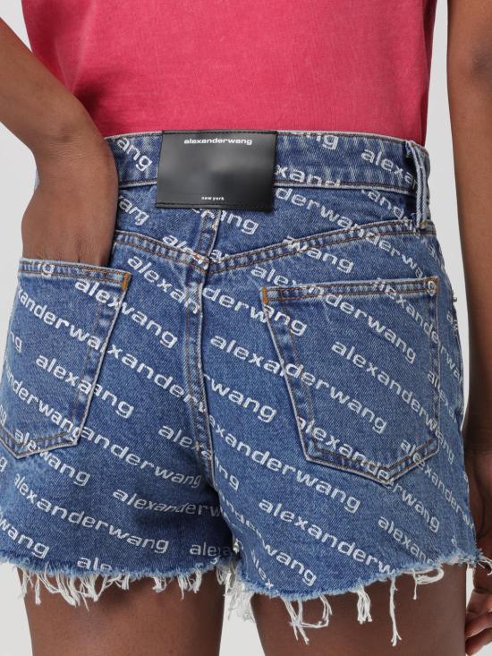 25FW 알렉산더 왕 숏팬츠 4DC1214897 460 Blue - ALEXANDER WANG