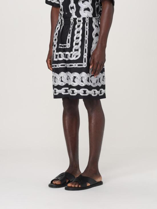 25FW 베르사체 숏팬츠 10024761A13397 5B950 Black - VERSACE
