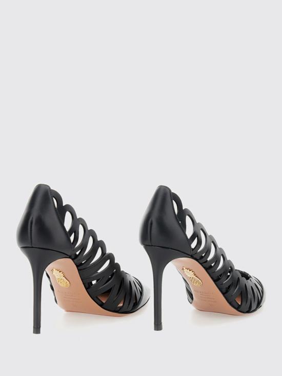 25FW 아쿠아주라 뮬/슬리퍼 PEPMIDP0CFI 000 Black - AQUAZZURA
