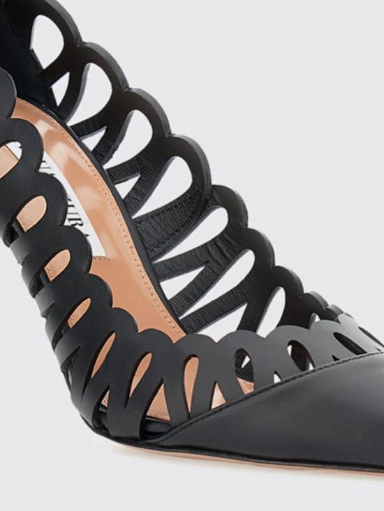 25FW 아쿠아주라 뮬/슬리퍼 PEPMIDP0CFI 000 Black - AQUAZZURA