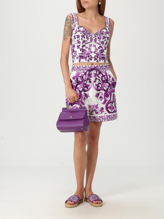 25FW 돌체앤가바나 숏팬츠 FTDB8THI1Y8 I23TN Violet - DOLCE & GABBANA