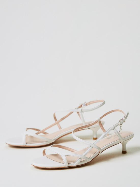 25SS 액티튜드 트윈세트 뮬/슬리퍼 251ACP014 00632 White - ACTITUDE TWINSET