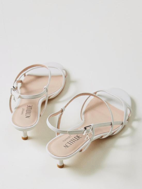 25SS 액티튜드 트윈세트 뮬/슬리퍼 251ACP014 00632 White - ACTITUDE TWINSET