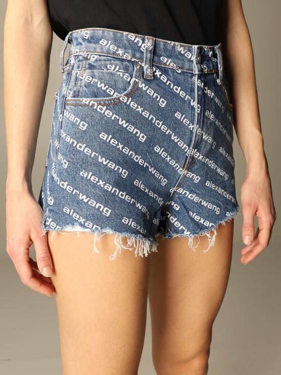 25FW 알렉산더 왕 숏팬츠 4DC1214897 460 Blue - ALEXANDER WANG