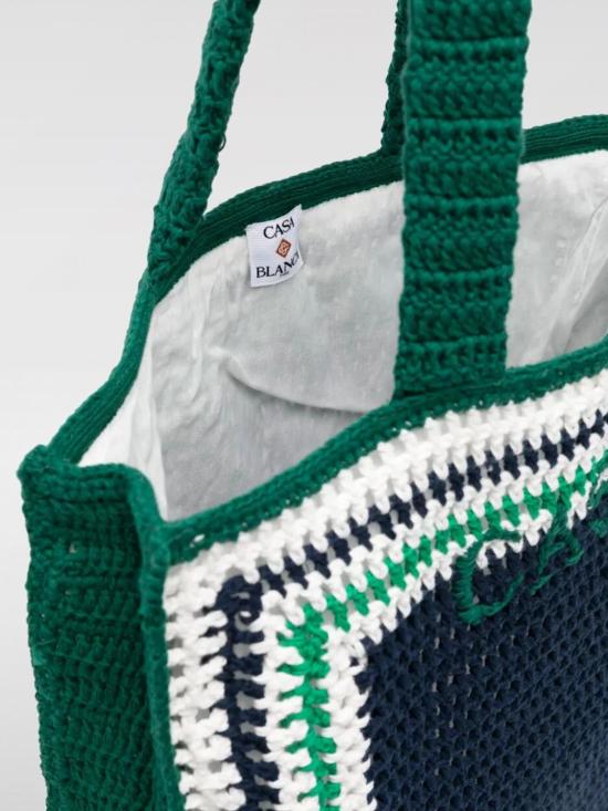 25SS 카사블랑카 숄더백 APS25BAG12001 NAVY GREEN Navy - CASABLANCA