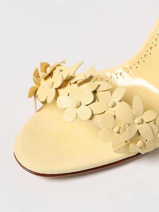 25FW 마놀로 블라닉 뮬/슬리퍼 225 1767 0001 7406 Yellow - MANOLO BLAHNIK
