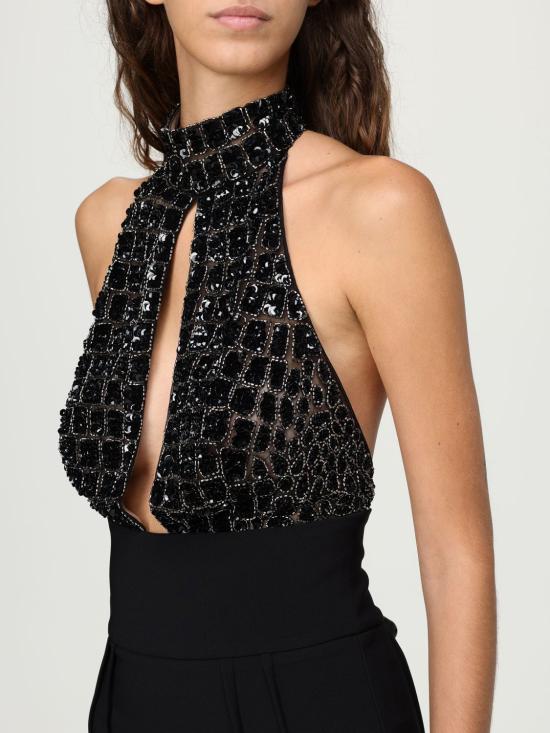 25FW 엘리자베타프랜치 점프수트 TU062 110 Black - ELISABETTA FRANCHI