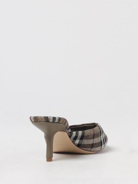 25FW 버버리 체크 뮤즈 뮬 8105116 Brown - BURBERRY